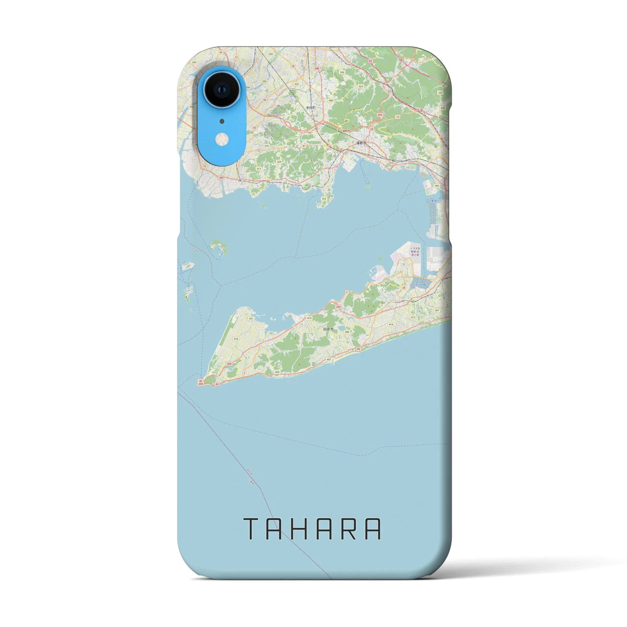 【田原(愛知県)】地図柄iPhoneケース(バックカバータイプ)