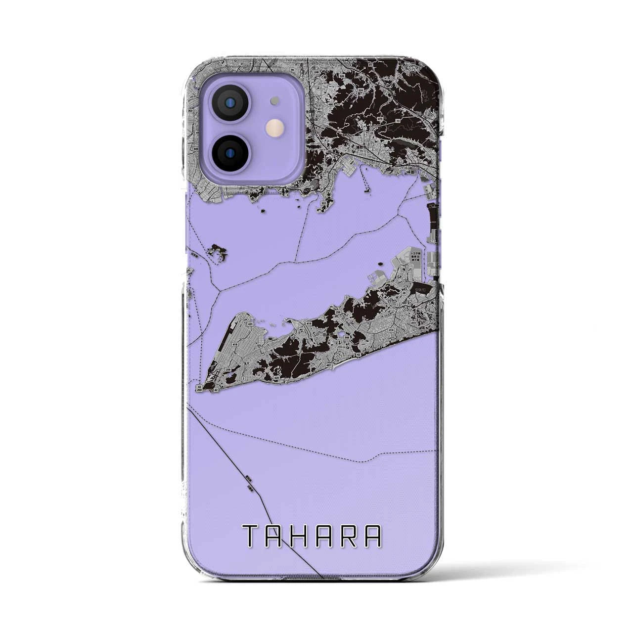 【田原(愛知県)】地図柄iPhoneケース(クリアタイプ)