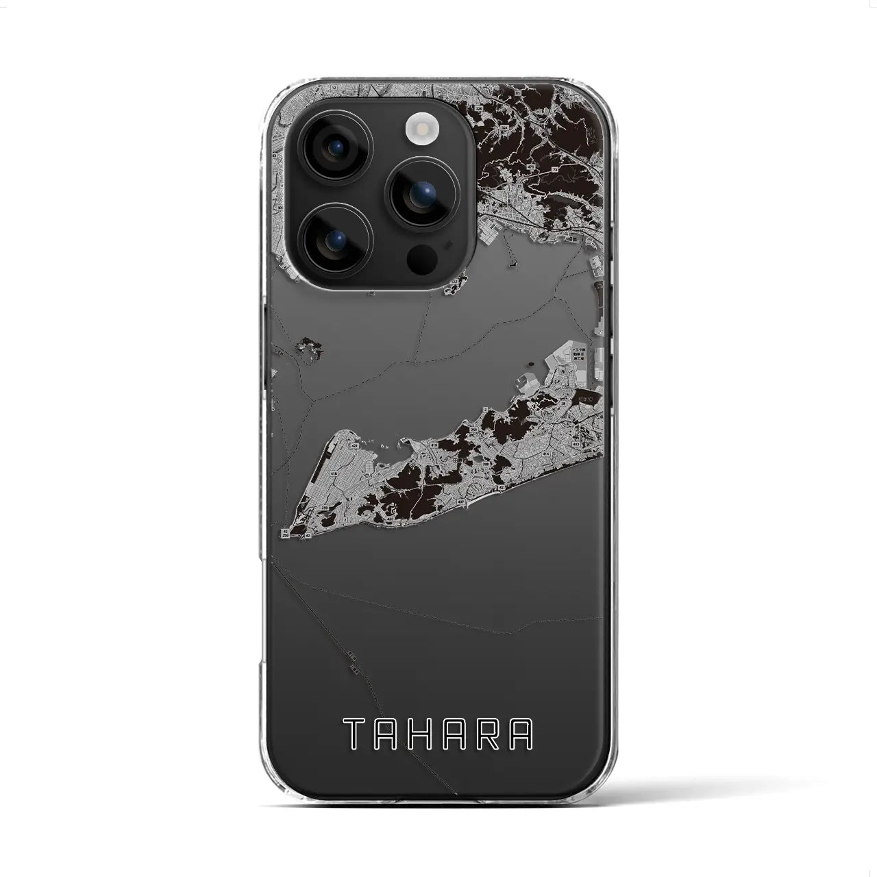 【田原(愛知県)】地図柄iPhoneケース(クリアタイプ)