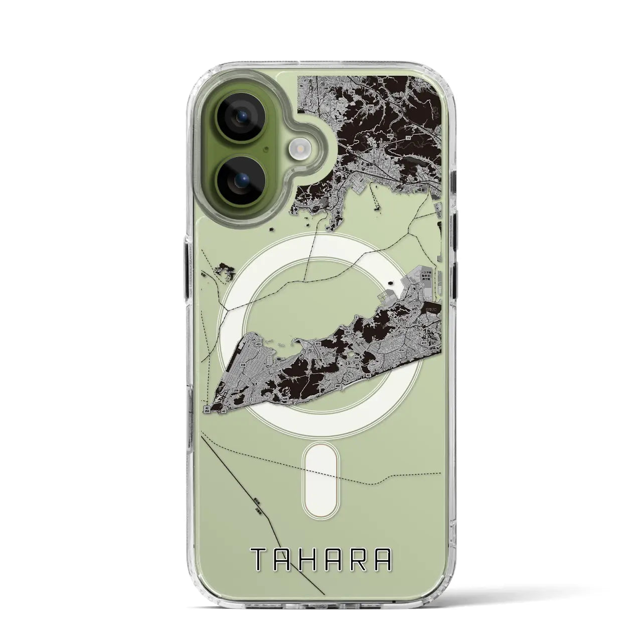 【田原(愛知県)】地図柄iPhoneケース(MagSafeタイプ)