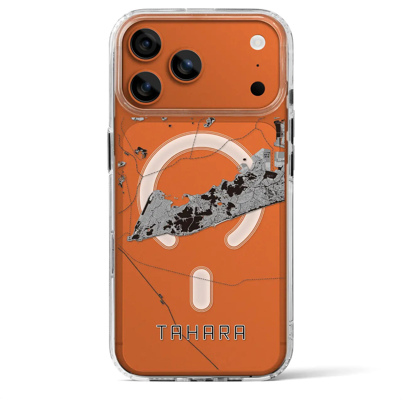 【田原(愛知県)】地図柄iPhoneケース(MagSafeタイプ)