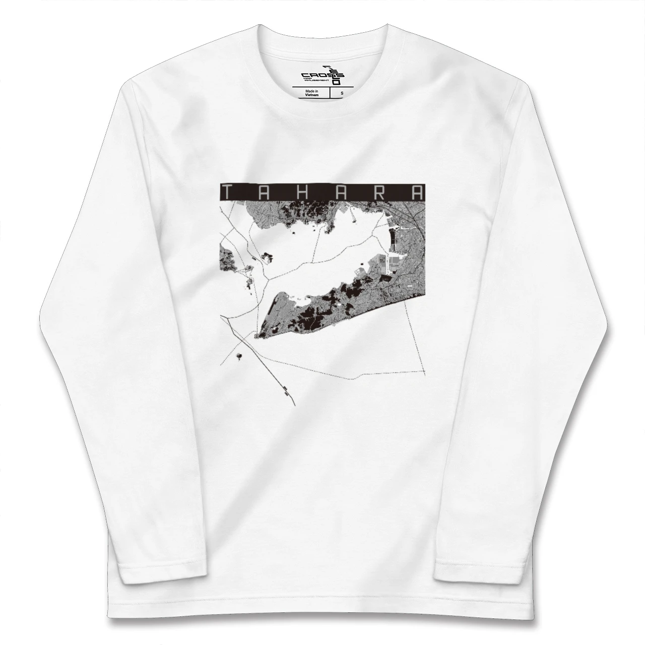 【田原(愛知県)】地図柄ロングスリーブTシャツ
