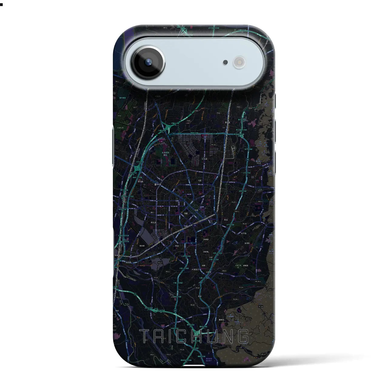 【台中(台湾)】地図柄iPhoneケース(バックカバータイプ)