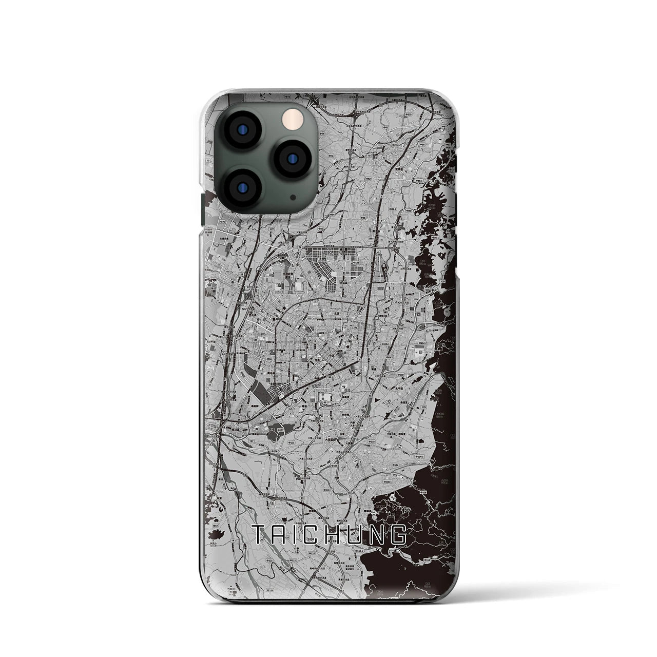 【台中(台湾)】地図柄iPhoneケース(クリアタイプ)