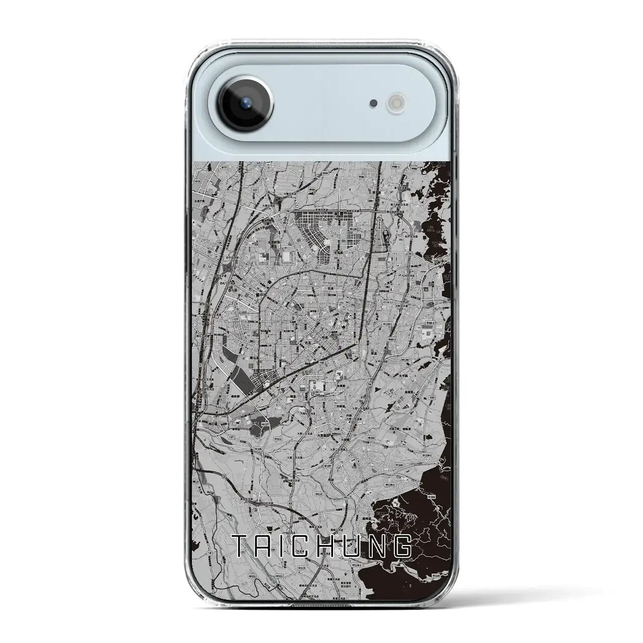 【台中(台湾)】地図柄iPhoneケース(クリアタイプ)