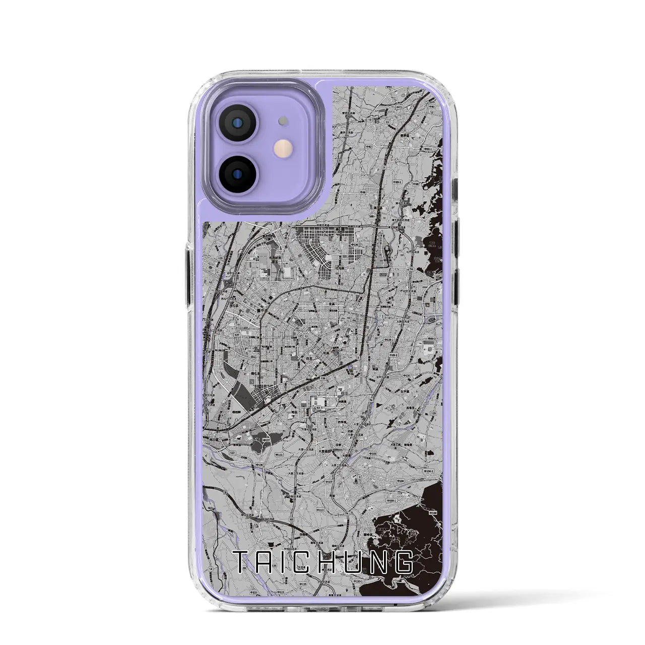 【台中(台湾)】地図柄iPhoneケース(MagSafeタイプ)