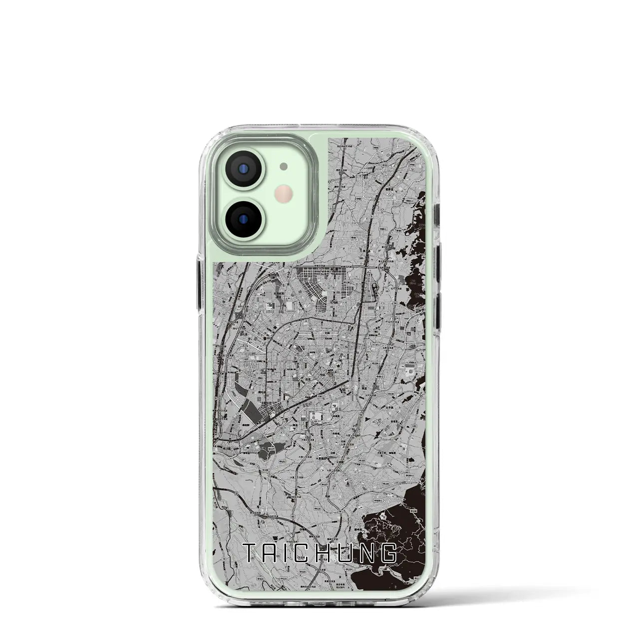 【台中(台湾)】地図柄iPhoneケース(MagSafeタイプ)