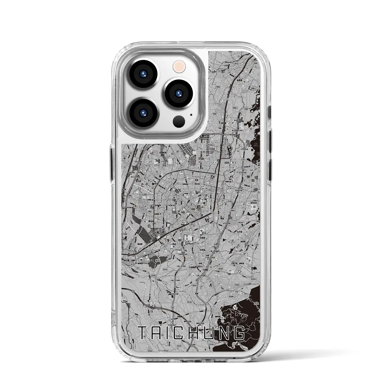 【台中(台湾)】地図柄iPhoneケース(MagSafeタイプ)