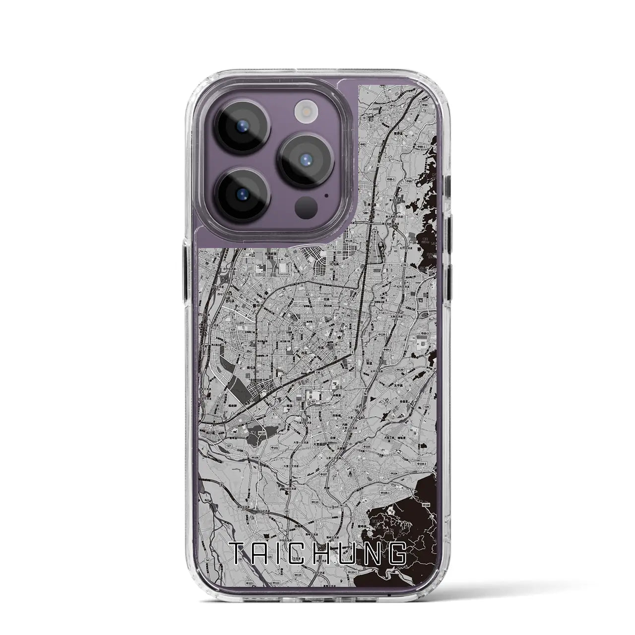 【台中(台湾)】地図柄iPhoneケース(MagSafeタイプ)