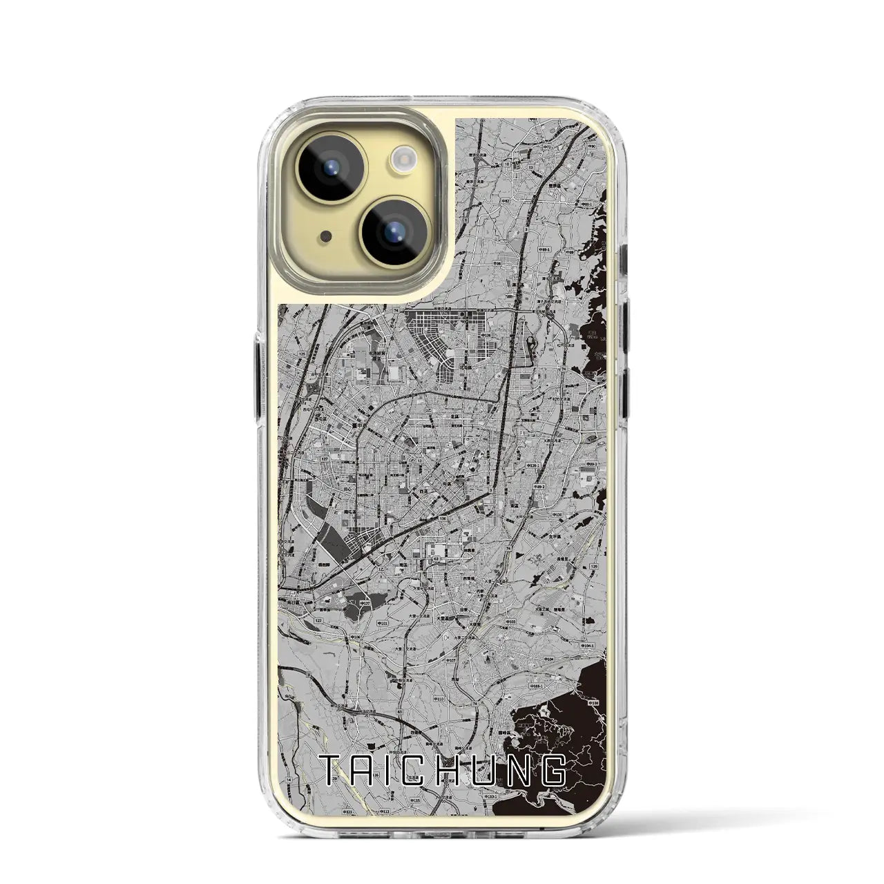 【台中(台湾)】地図柄iPhoneケース(MagSafeタイプ)