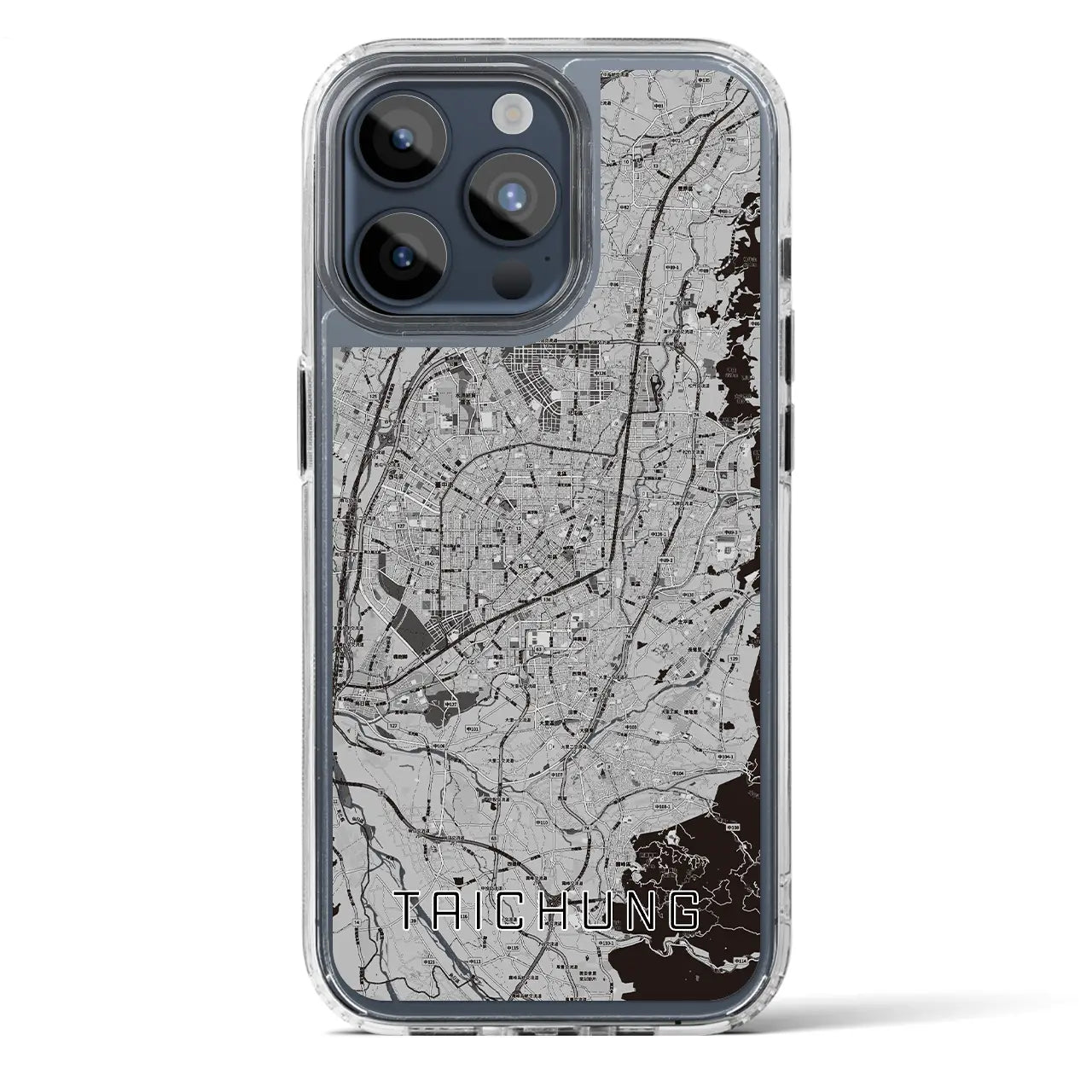 【台中(台湾)】地図柄iPhoneケース(MagSafeタイプ)