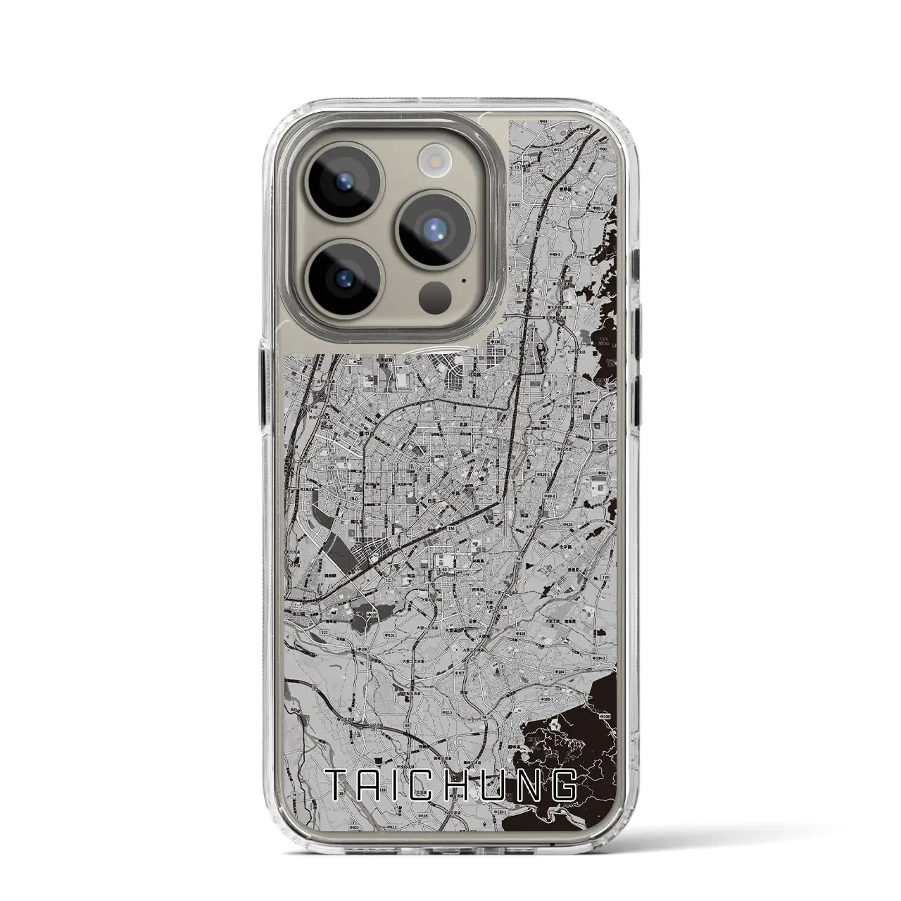 【台中(台湾)】地図柄iPhoneケース(MagSafeタイプ)