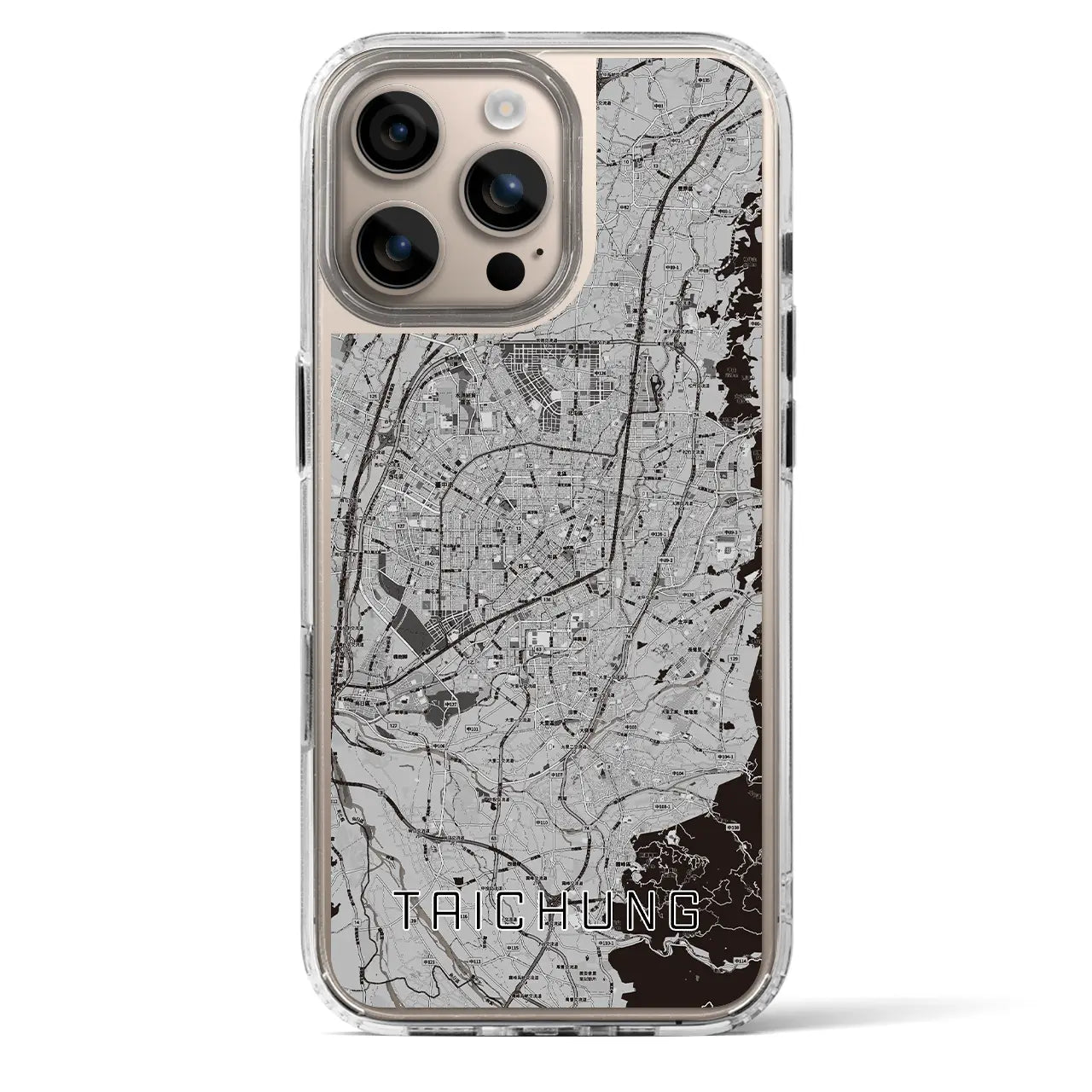 【台中(台湾)】地図柄iPhoneケース(MagSafeタイプ)