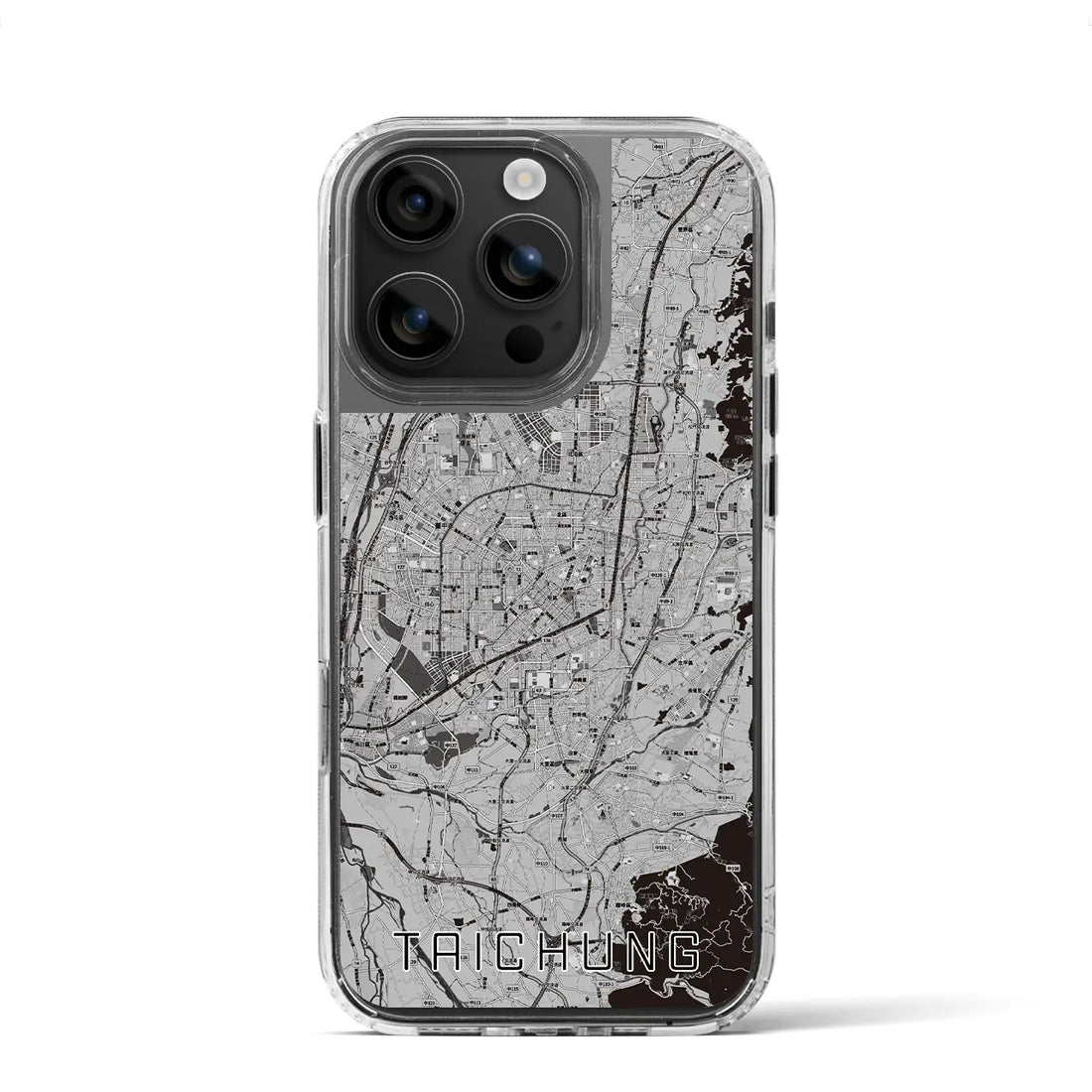 【台中(台湾)】地図柄iPhoneケース(MagSafeタイプ)