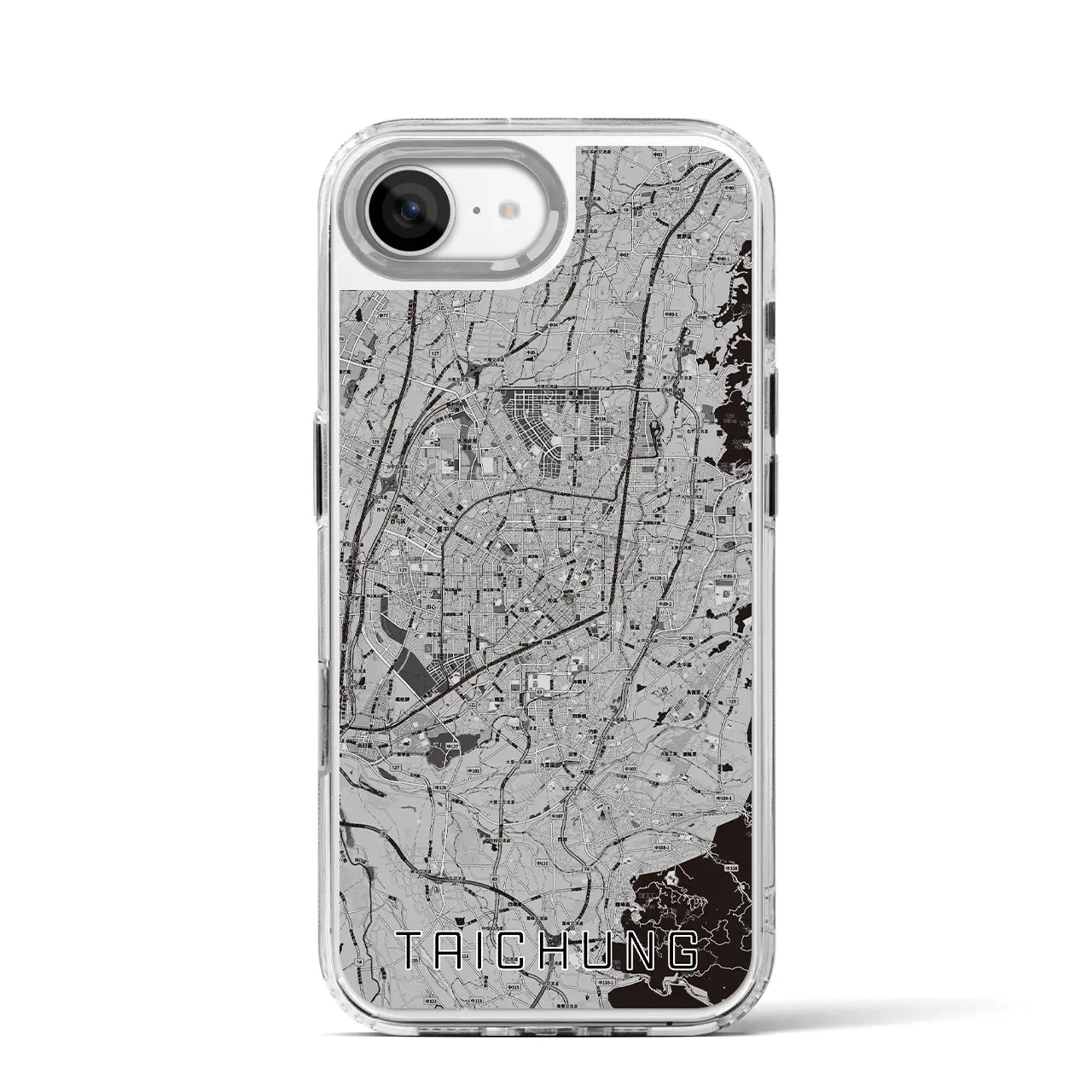 【台中(台湾)】地図柄iPhoneケース(MagSafeタイプ)