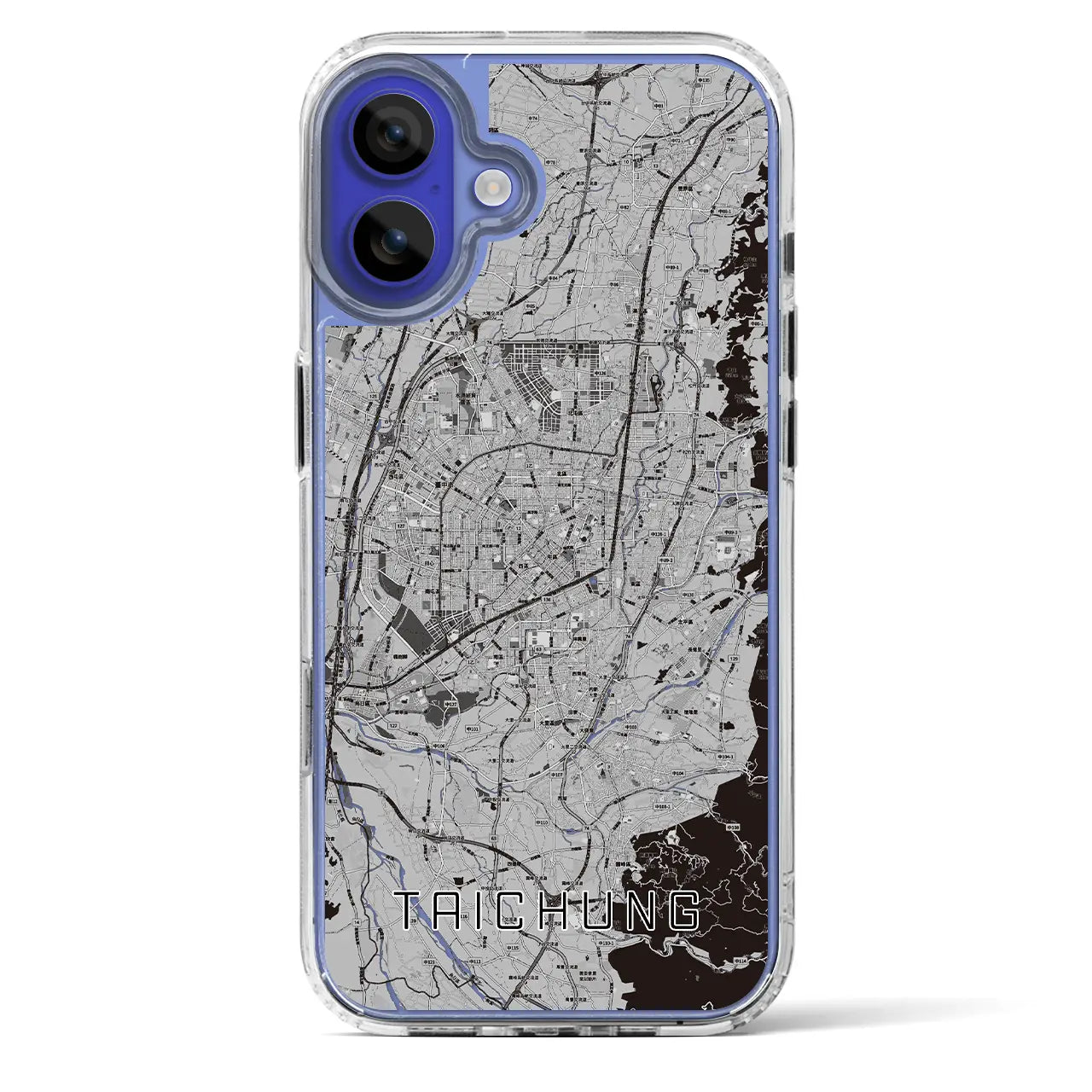 【台中(台湾)】地図柄iPhoneケース(MagSafeタイプ)