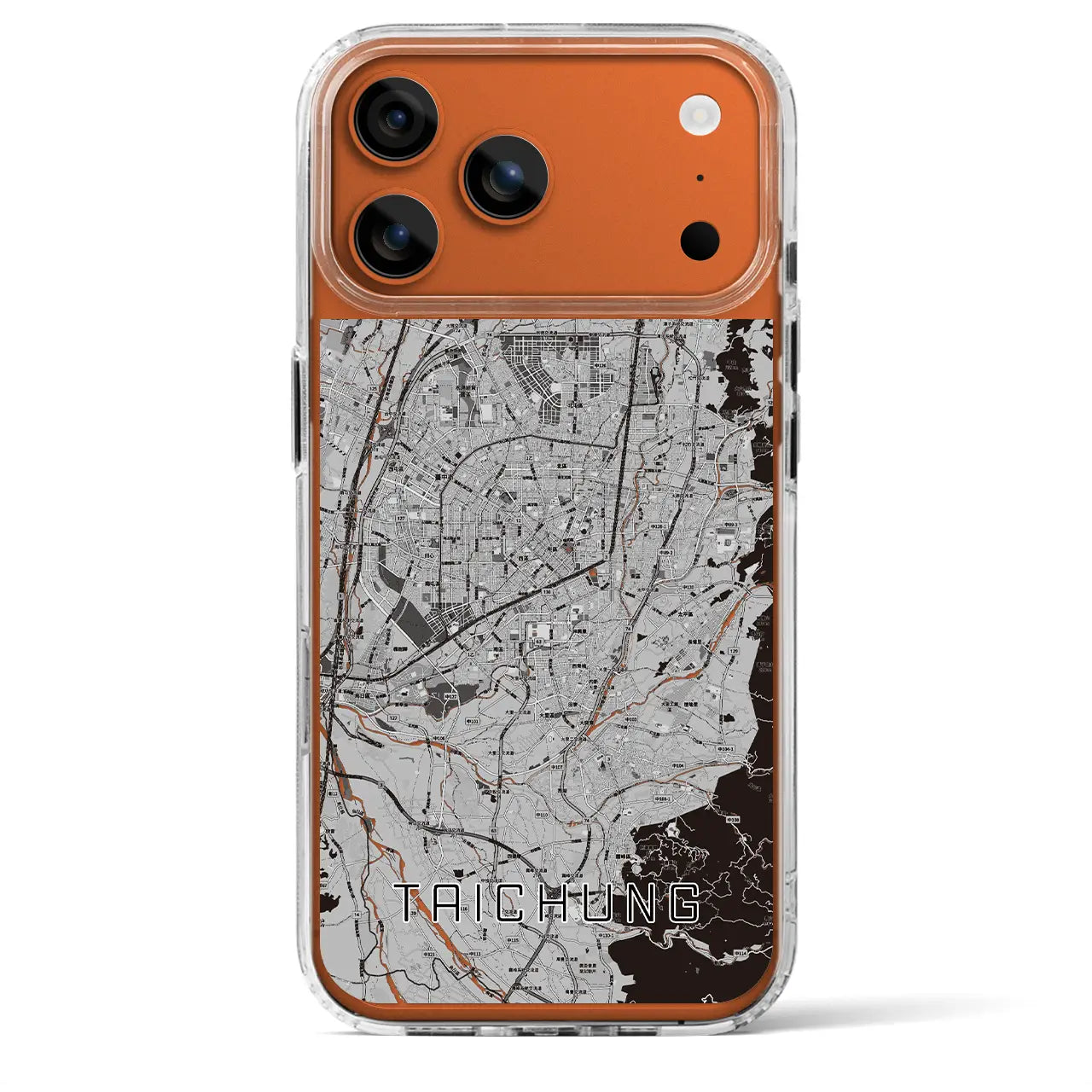 【台中(台湾)】地図柄iPhoneケース(MagSafeタイプ)