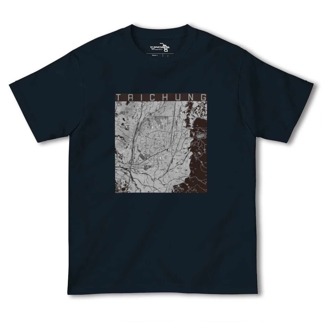 【台中(台湾)】地図柄ヘビーウェイトTシャツ