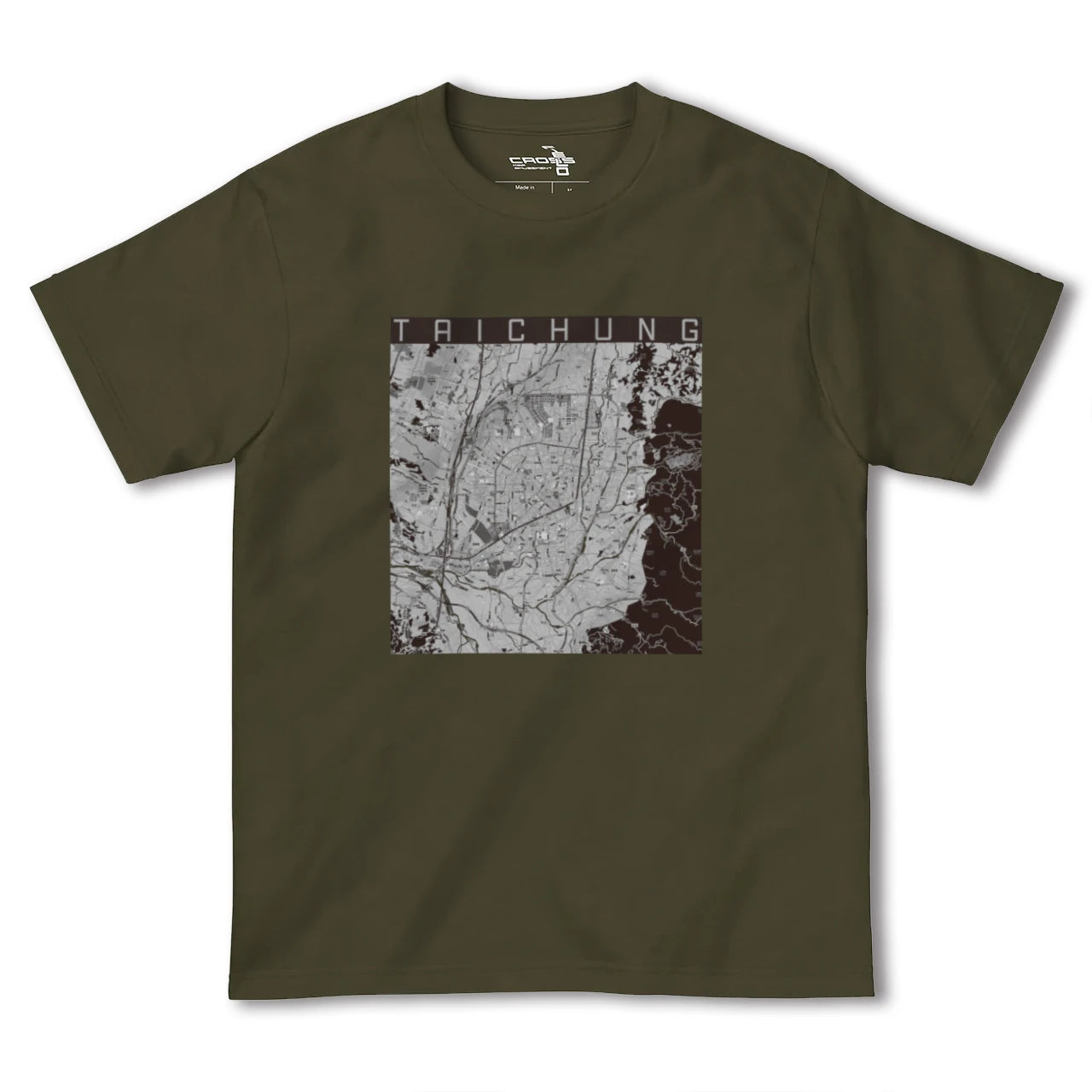 【台中(台湾)】地図柄ヘビーウェイトTシャツ