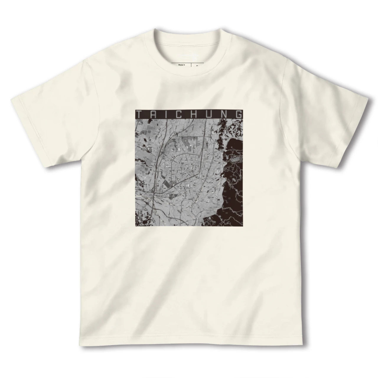 【台中(台湾)】地図柄ヘビーウェイトTシャツ