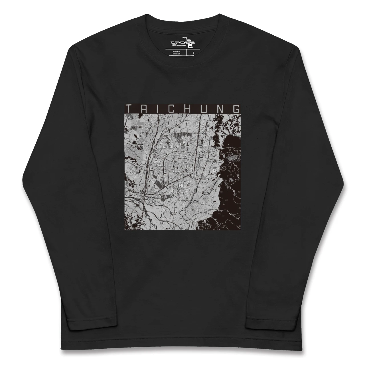 【台中(台湾)】地図柄ロングスリーブTシャツ