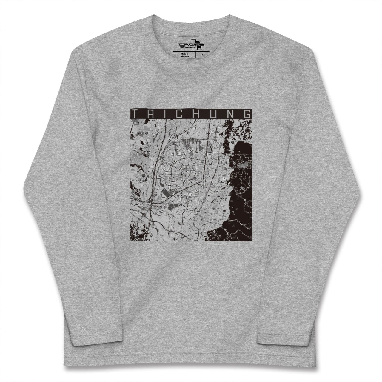 【台中(台湾)】地図柄ロングスリーブTシャツ