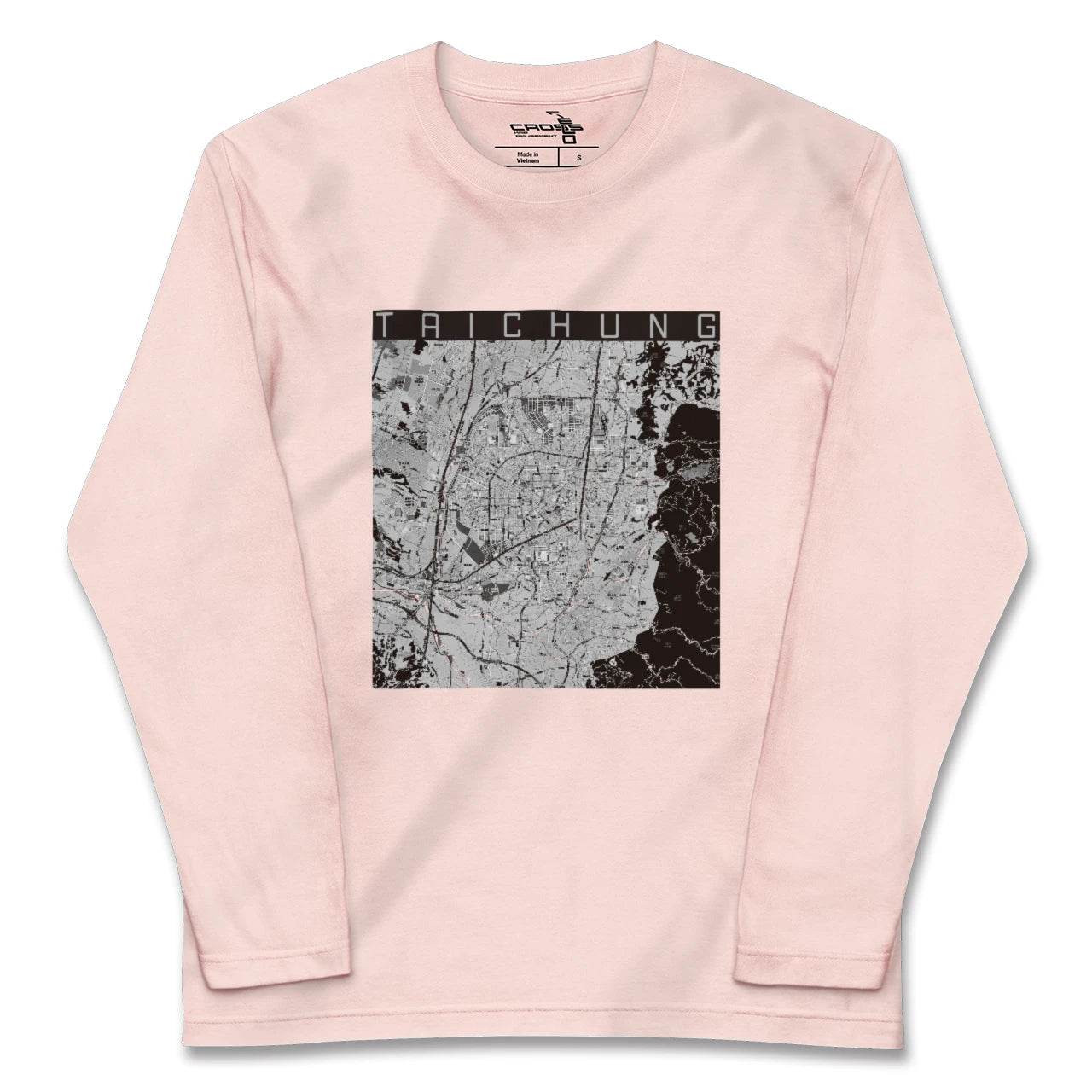 【台中(台湾)】地図柄ロングスリーブTシャツ