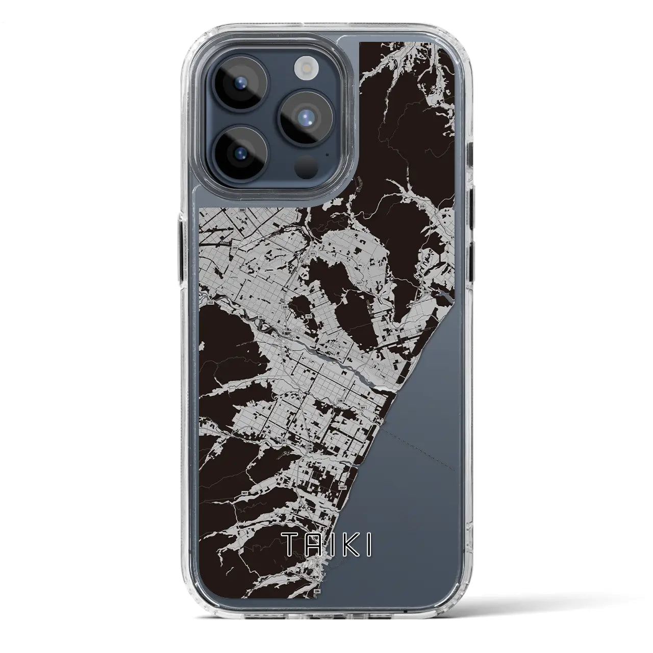 【大樹(北海道)】地図柄iPhoneケース(MagSafeタイプ)