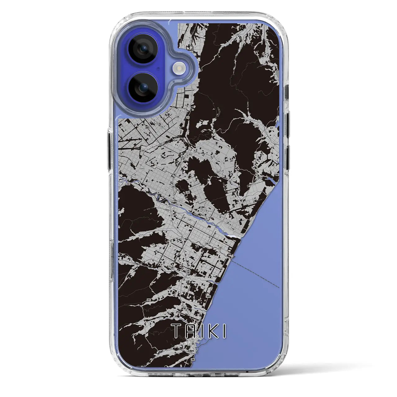 【大樹(北海道)】地図柄iPhoneケース(MagSafeタイプ)