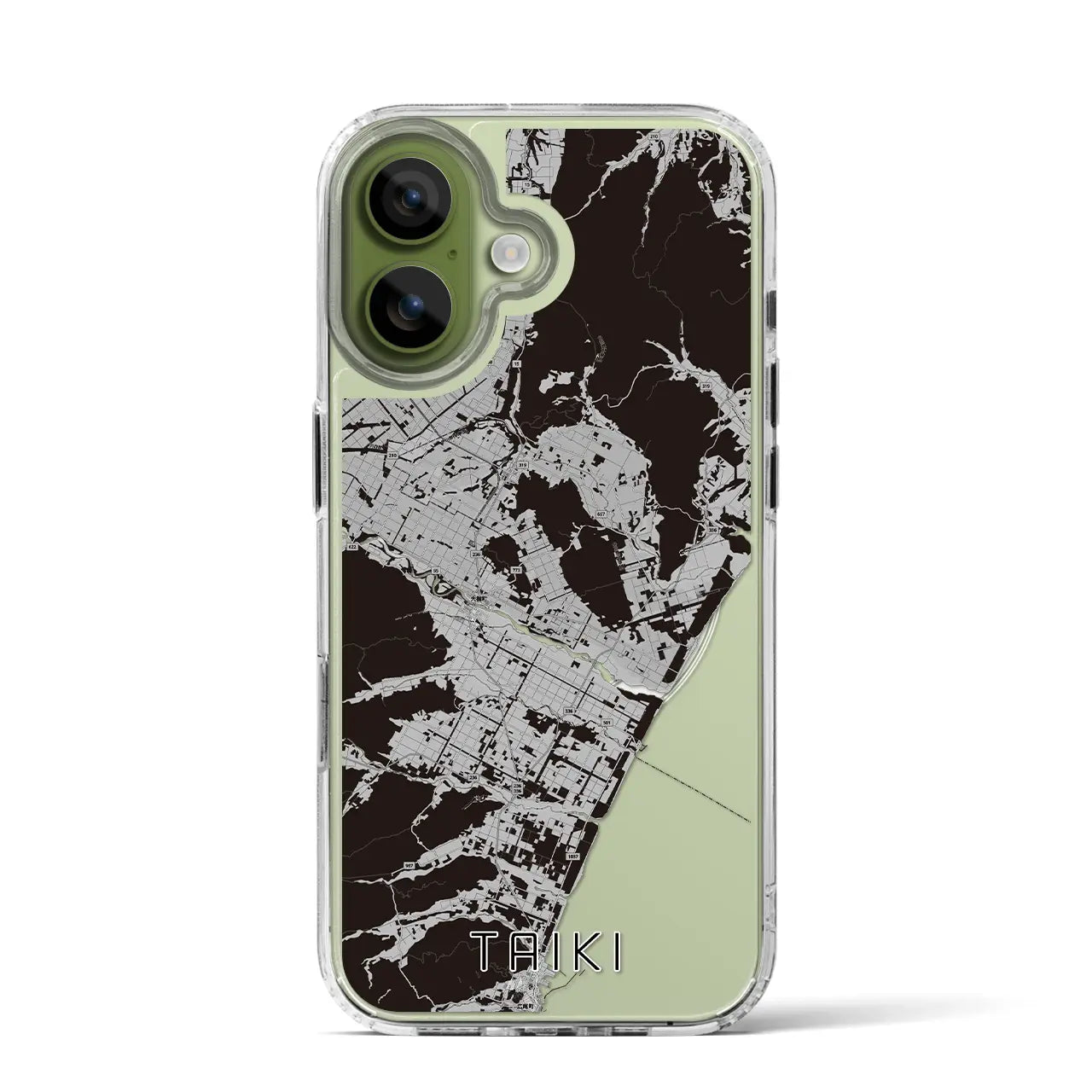 【大樹(北海道)】地図柄iPhoneケース(MagSafeタイプ)