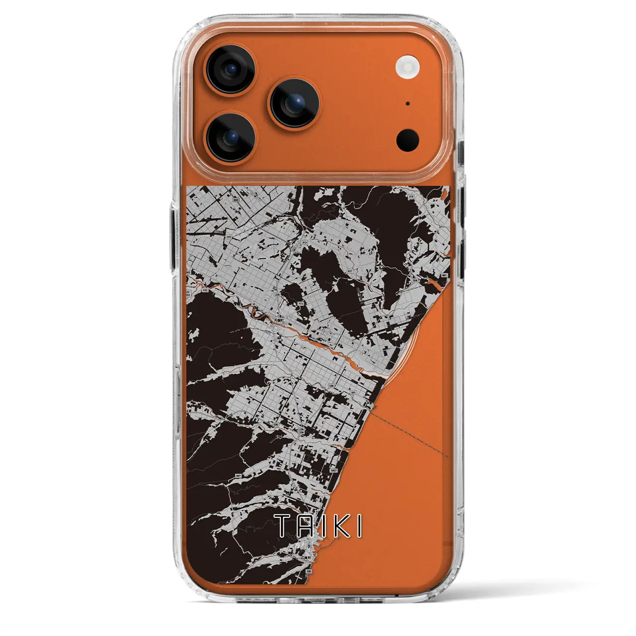 【大樹(北海道)】地図柄iPhoneケース(MagSafeタイプ)
