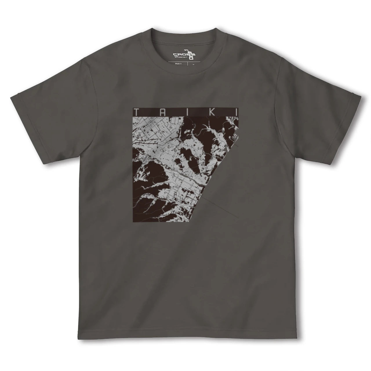 【大樹(北海道)】地図柄ヘビーウェイトTシャツ
