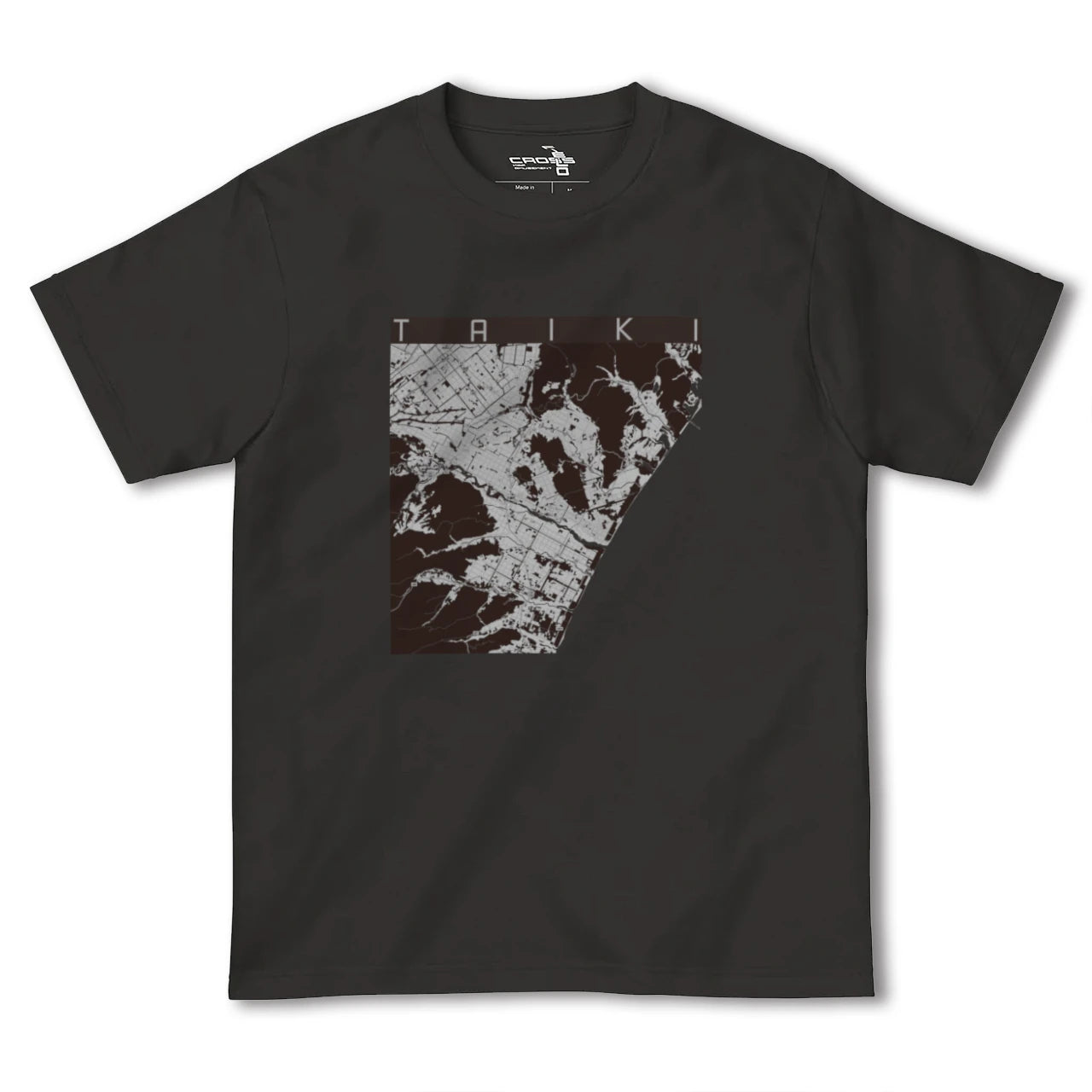 【大樹(北海道)】地図柄ヘビーウェイトTシャツ