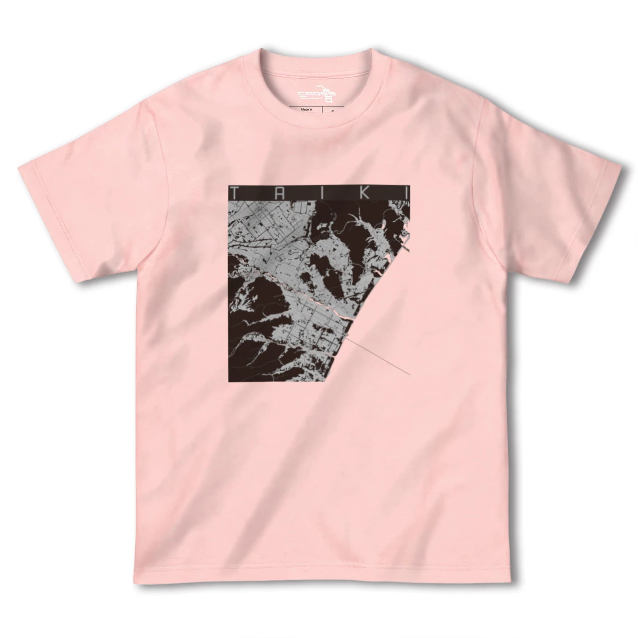 【大樹(北海道)】地図柄ヘビーウェイトTシャツ