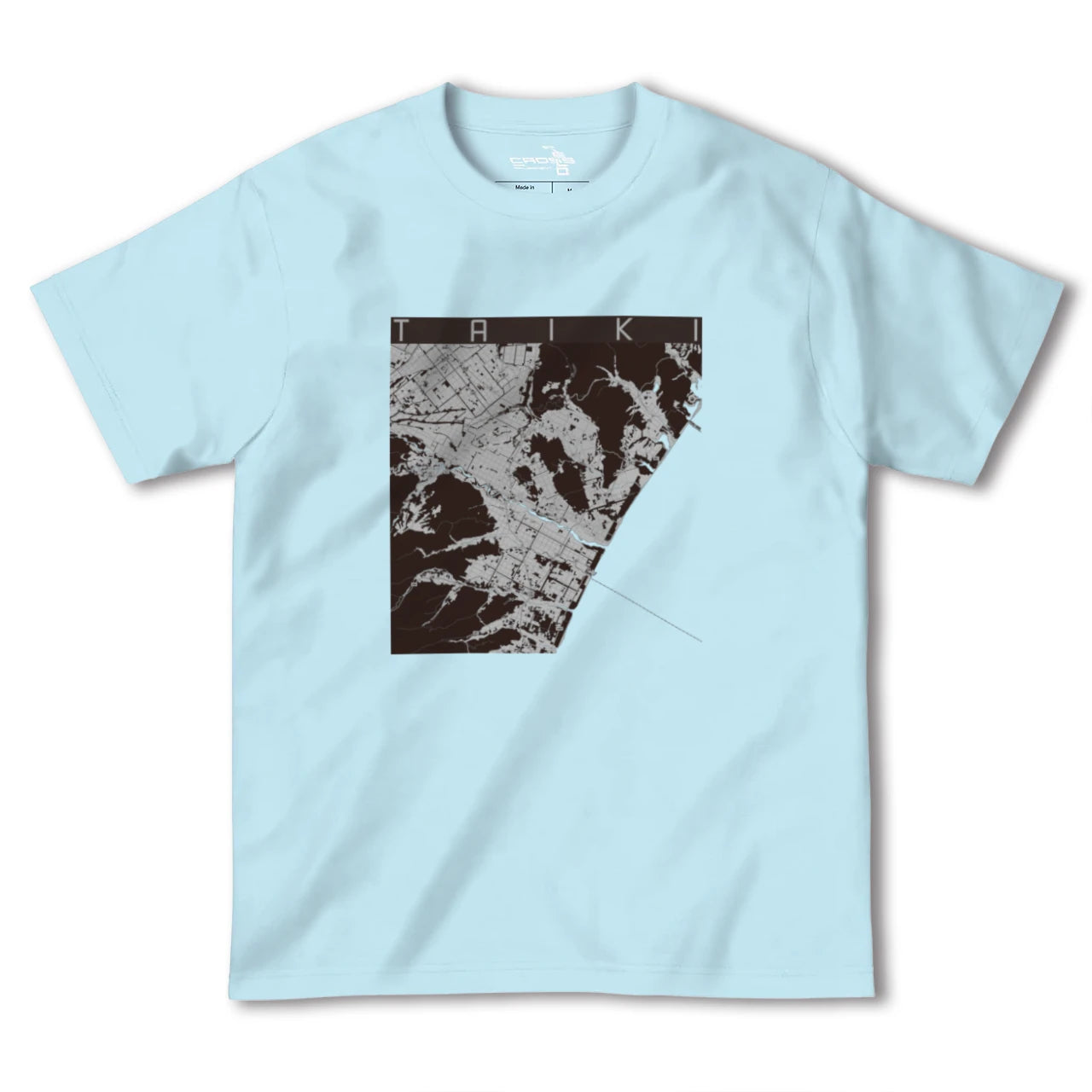 【大樹(北海道)】地図柄ヘビーウェイトTシャツ