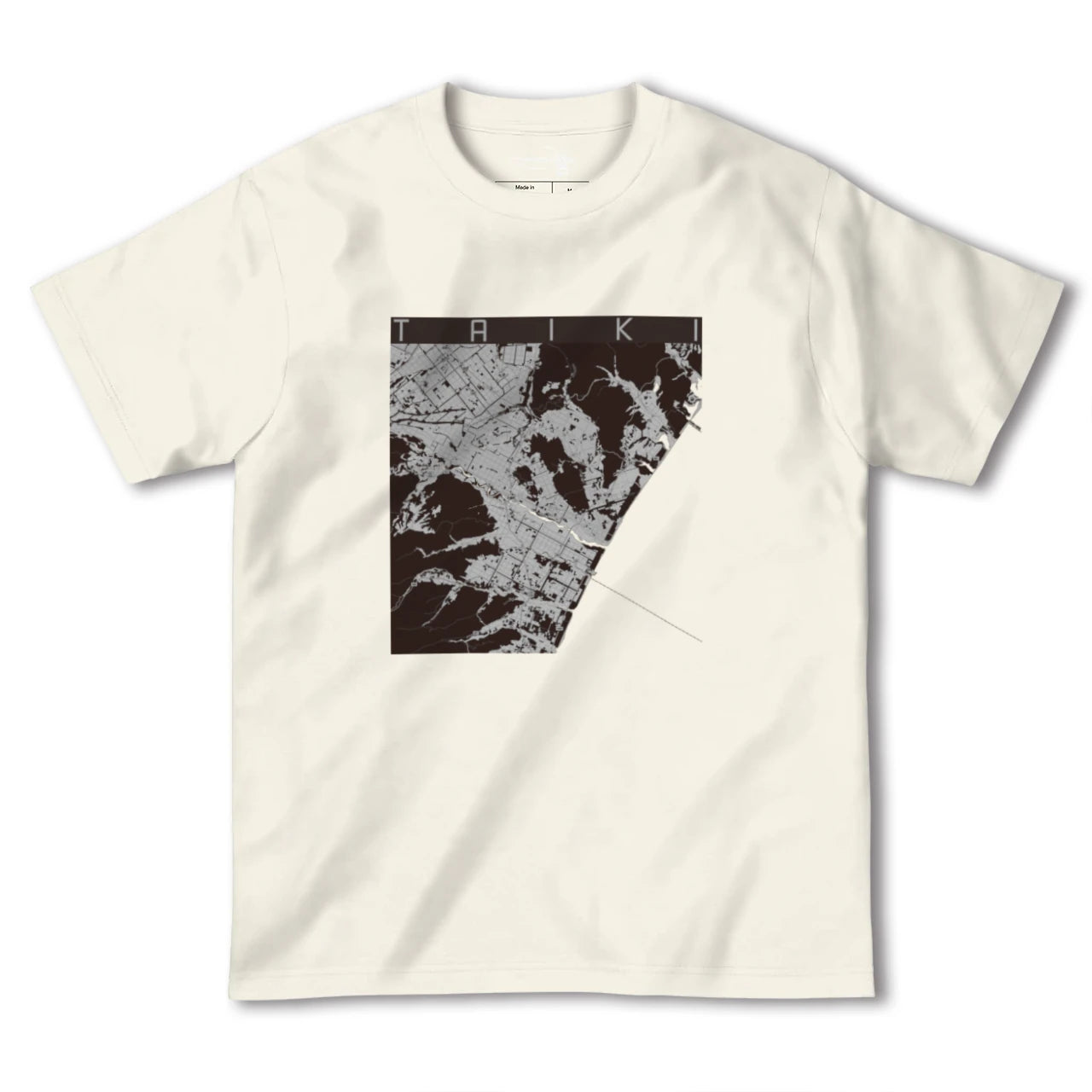 【大樹(北海道)】地図柄ヘビーウェイトTシャツ
