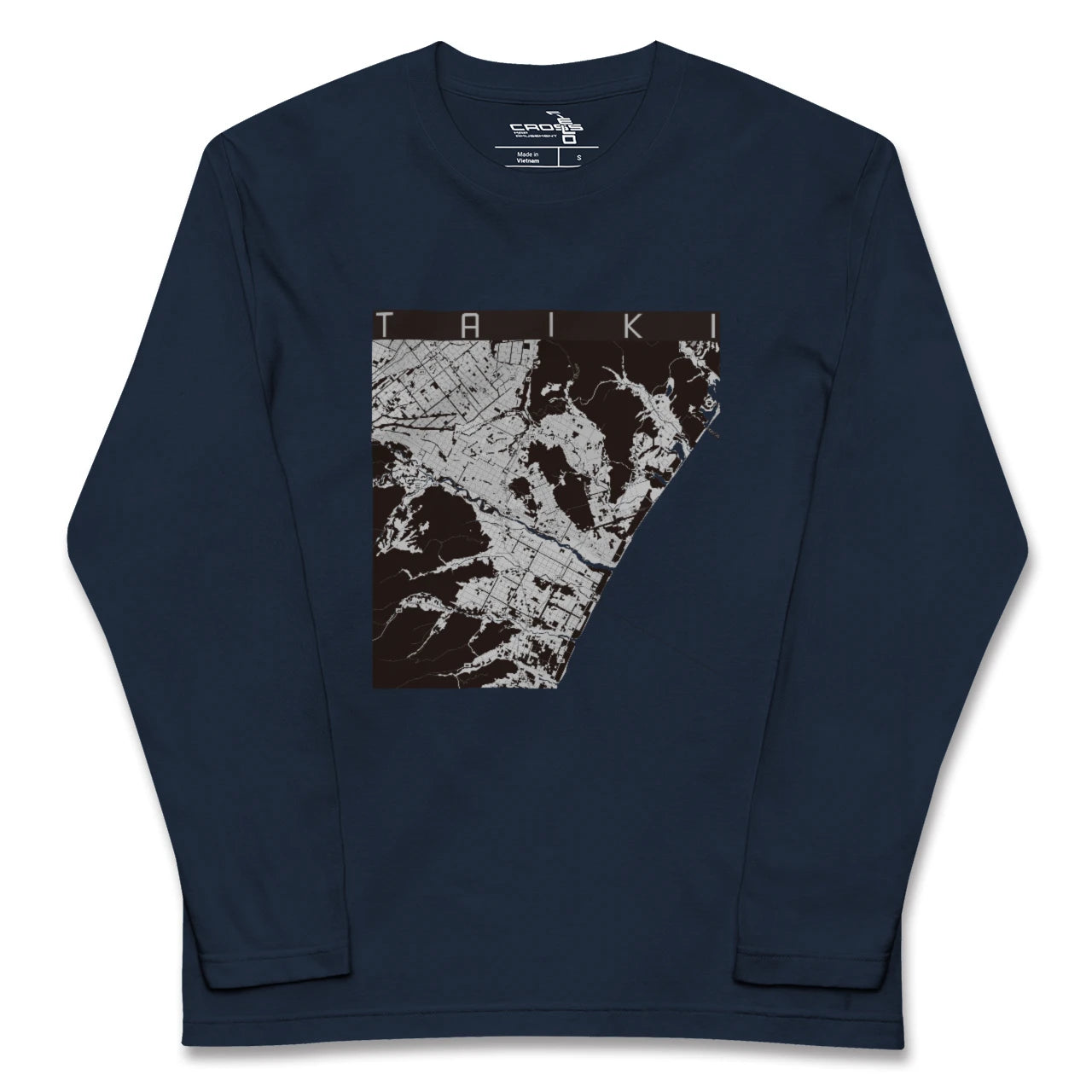 【大樹(北海道)】地図柄ロングスリーブTシャツ