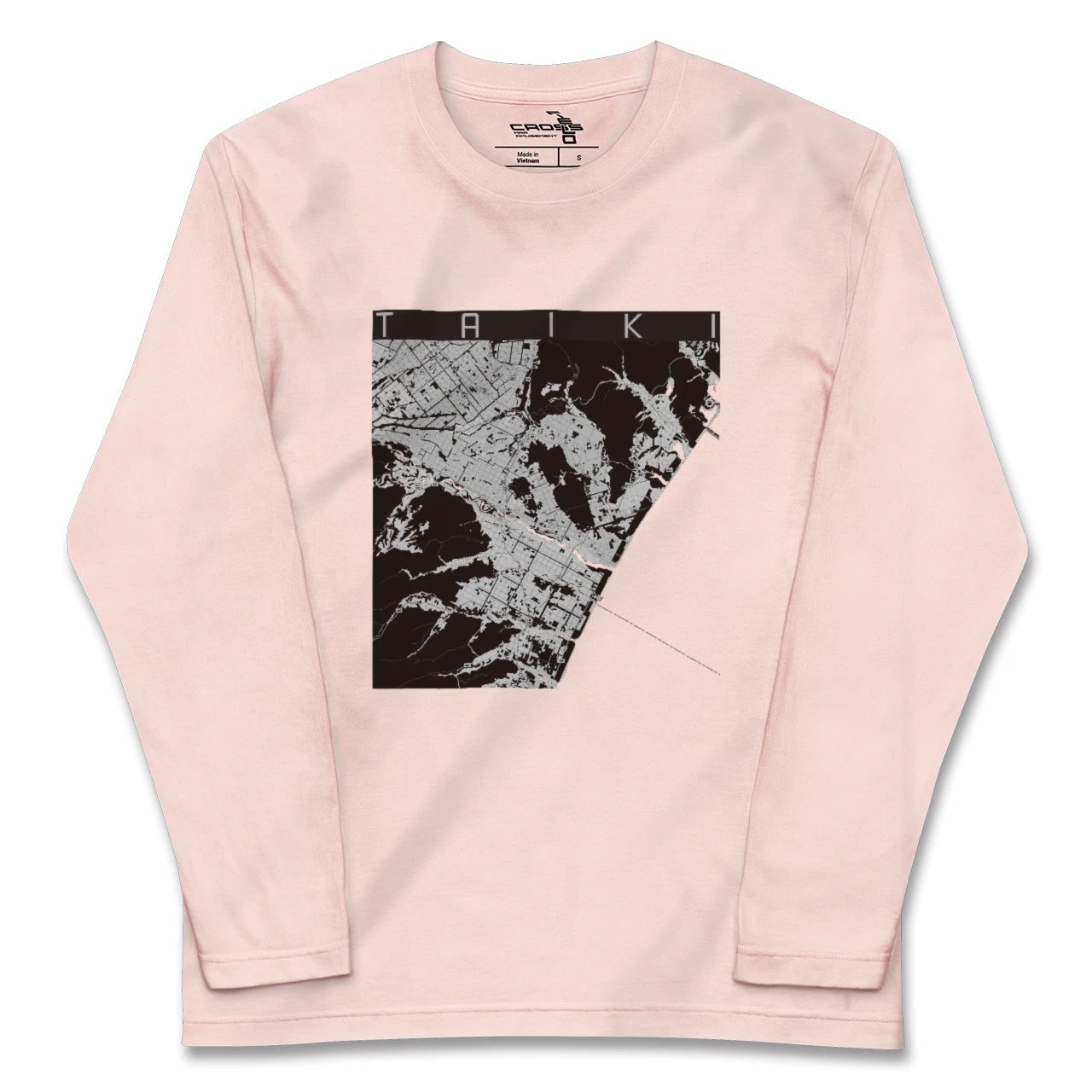【大樹(北海道)】地図柄ロングスリーブTシャツ