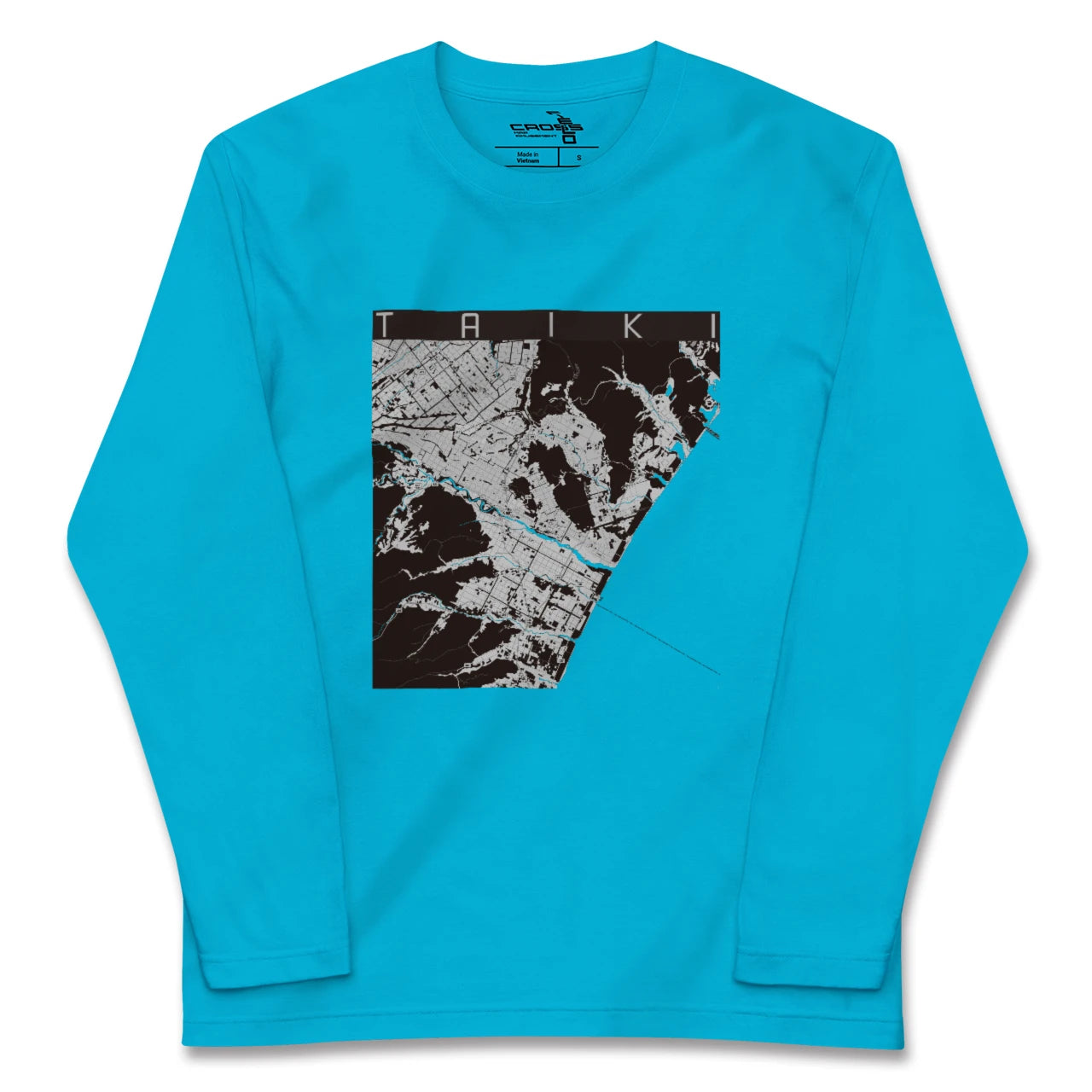 【大樹(北海道)】地図柄ロングスリーブTシャツ
