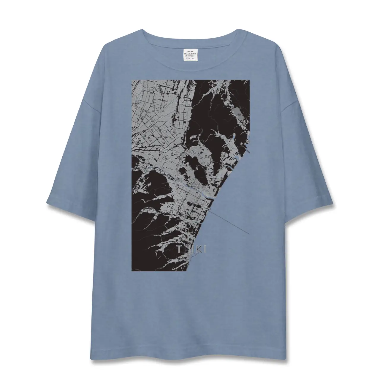 【大樹(北海道)】地図柄ビッグシルエットTシャツ