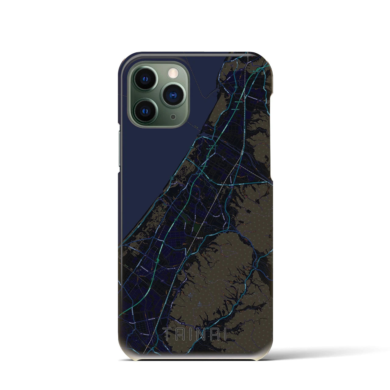 【胎内(新潟県)】地図柄iPhoneケース(バックカバータイプ)