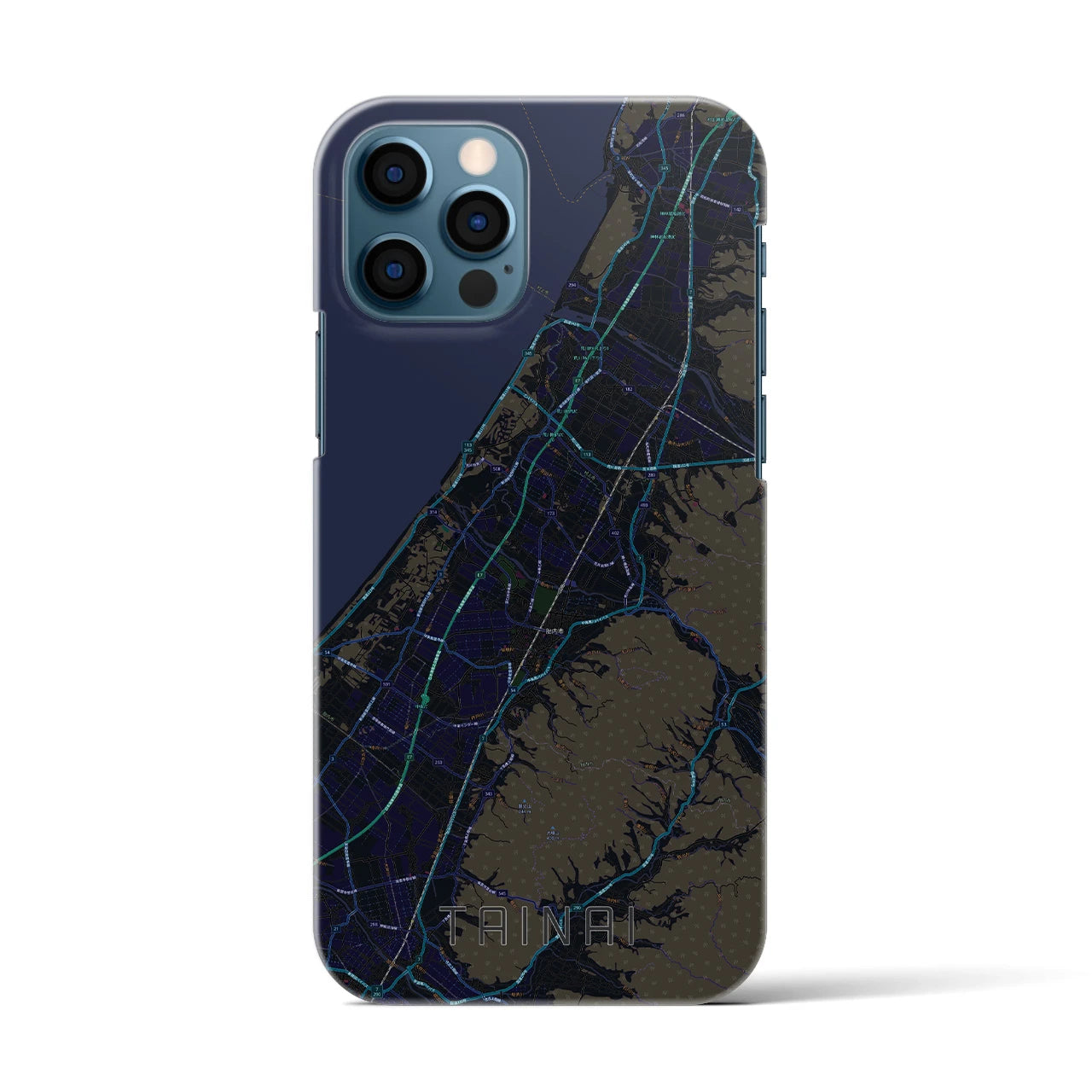 【胎内(新潟県)】地図柄iPhoneケース(バックカバータイプ)
