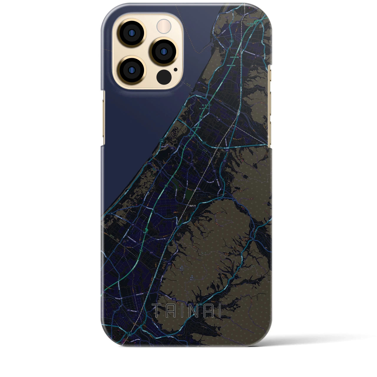 【胎内(新潟県)】地図柄iPhoneケース(バックカバータイプ)
