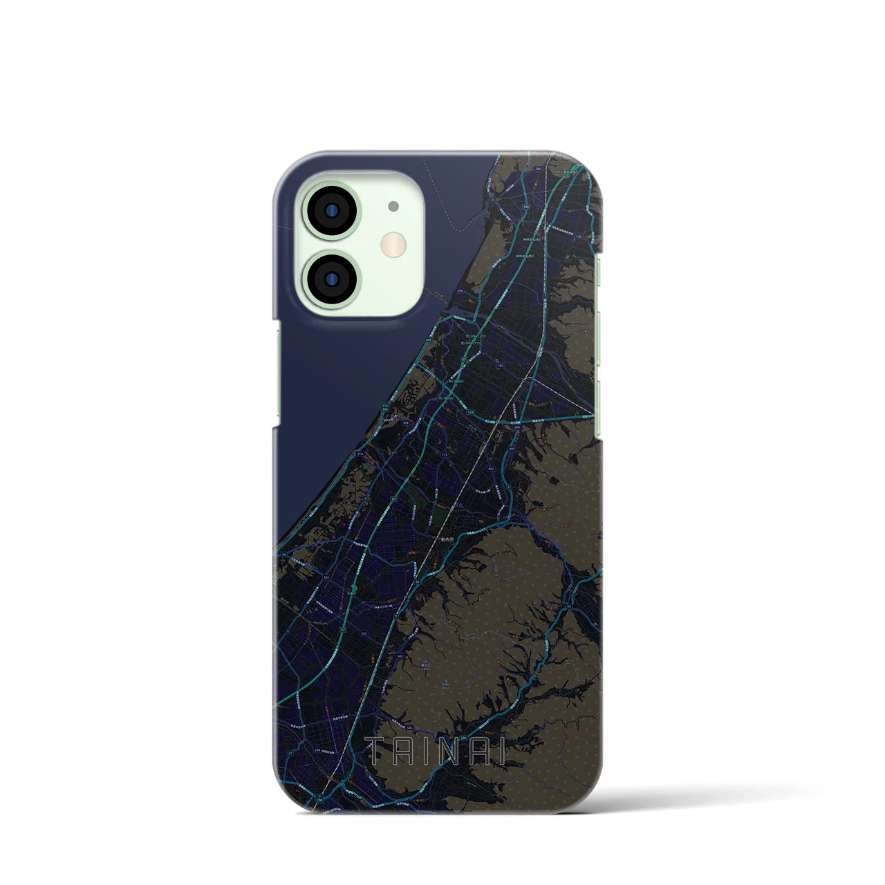 【胎内(新潟県)】地図柄iPhoneケース(バックカバータイプ)
