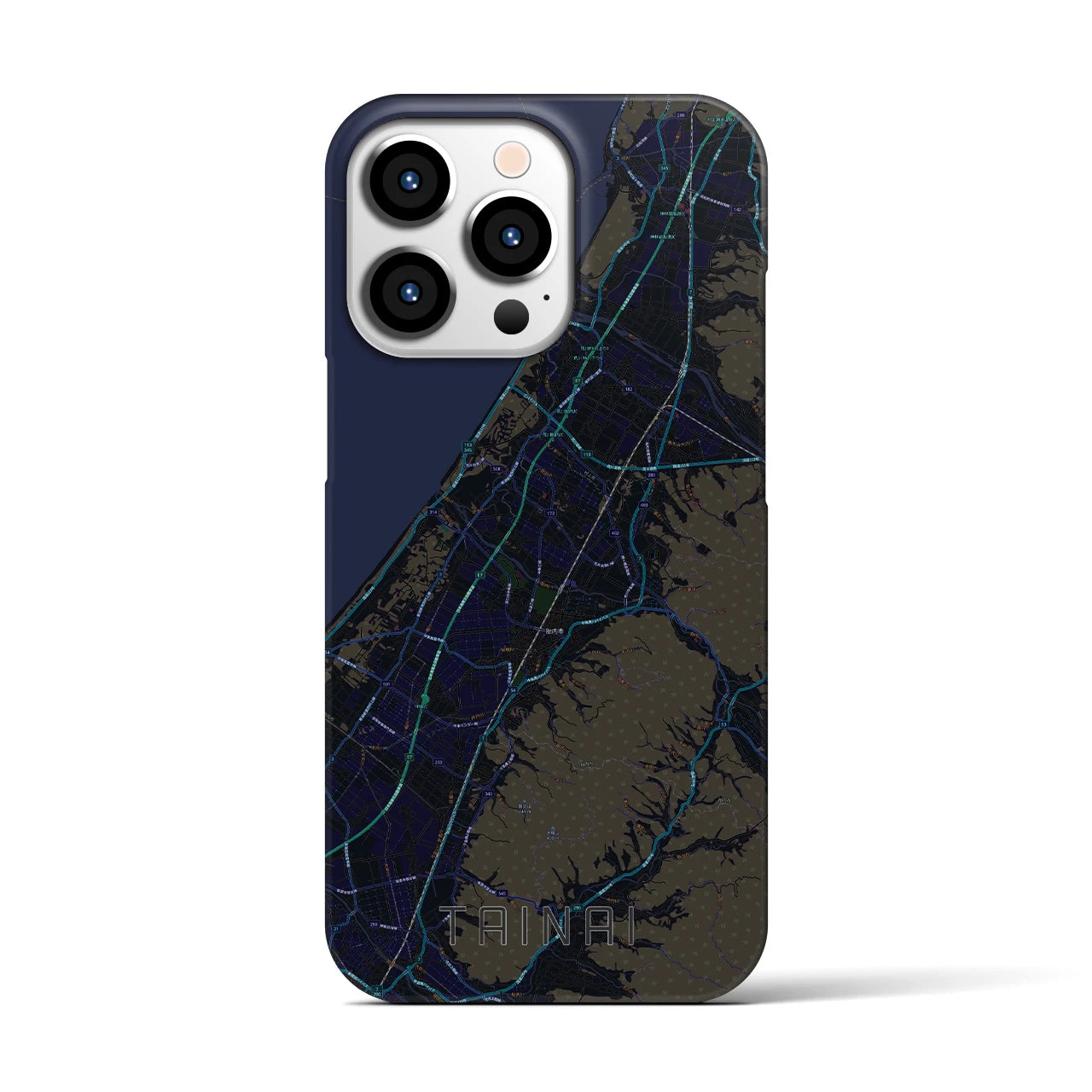 【胎内(新潟県)】地図柄iPhoneケース(バックカバータイプ)