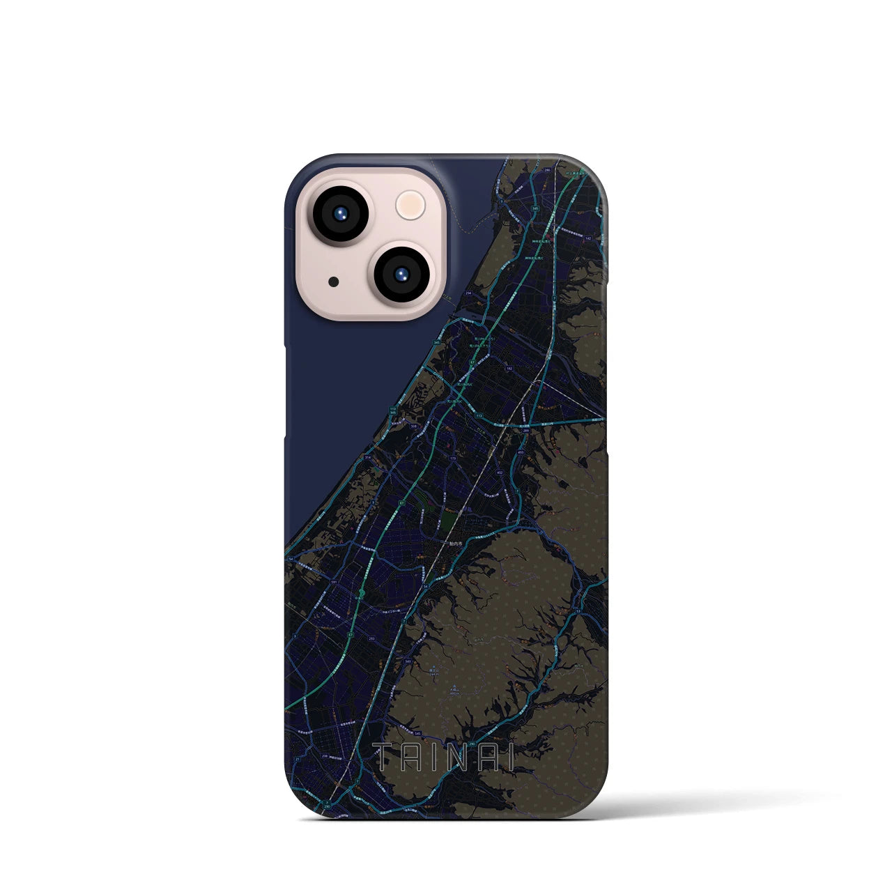 【胎内(新潟県)】地図柄iPhoneケース(バックカバータイプ)