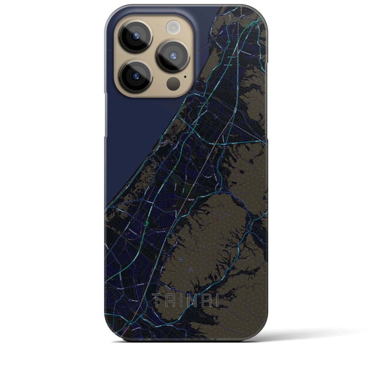 【胎内(新潟県)】地図柄iPhoneケース(バックカバータイプ)