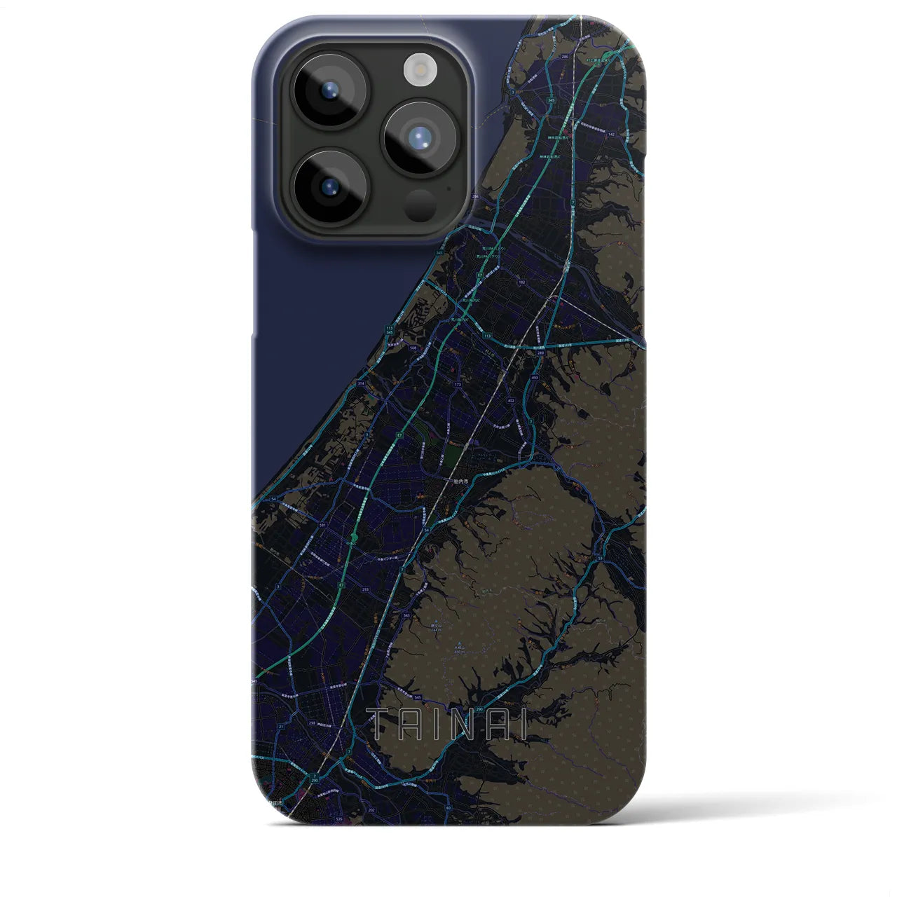 【胎内(新潟県)】地図柄iPhoneケース(バックカバータイプ)