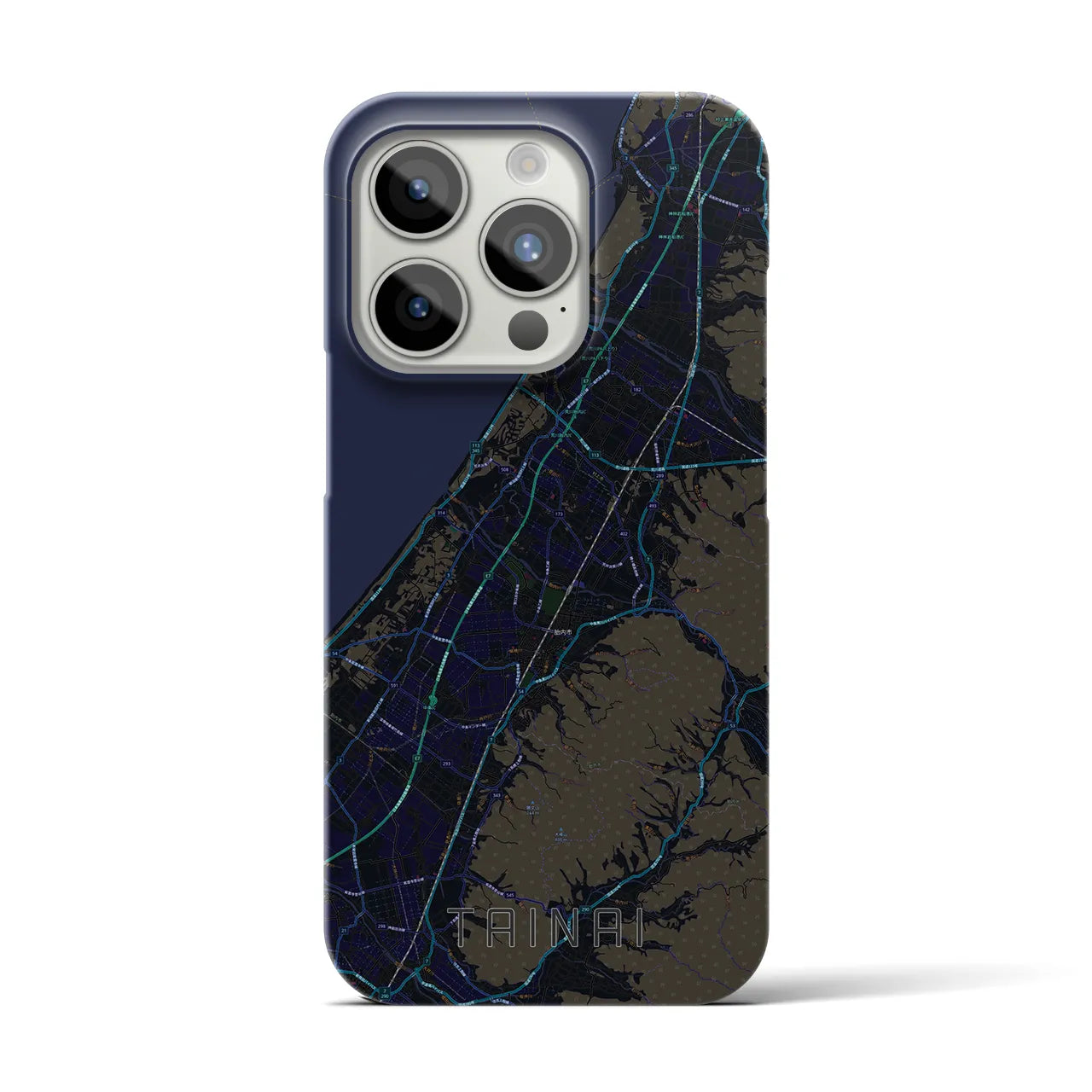 【胎内(新潟県)】地図柄iPhoneケース(バックカバータイプ)