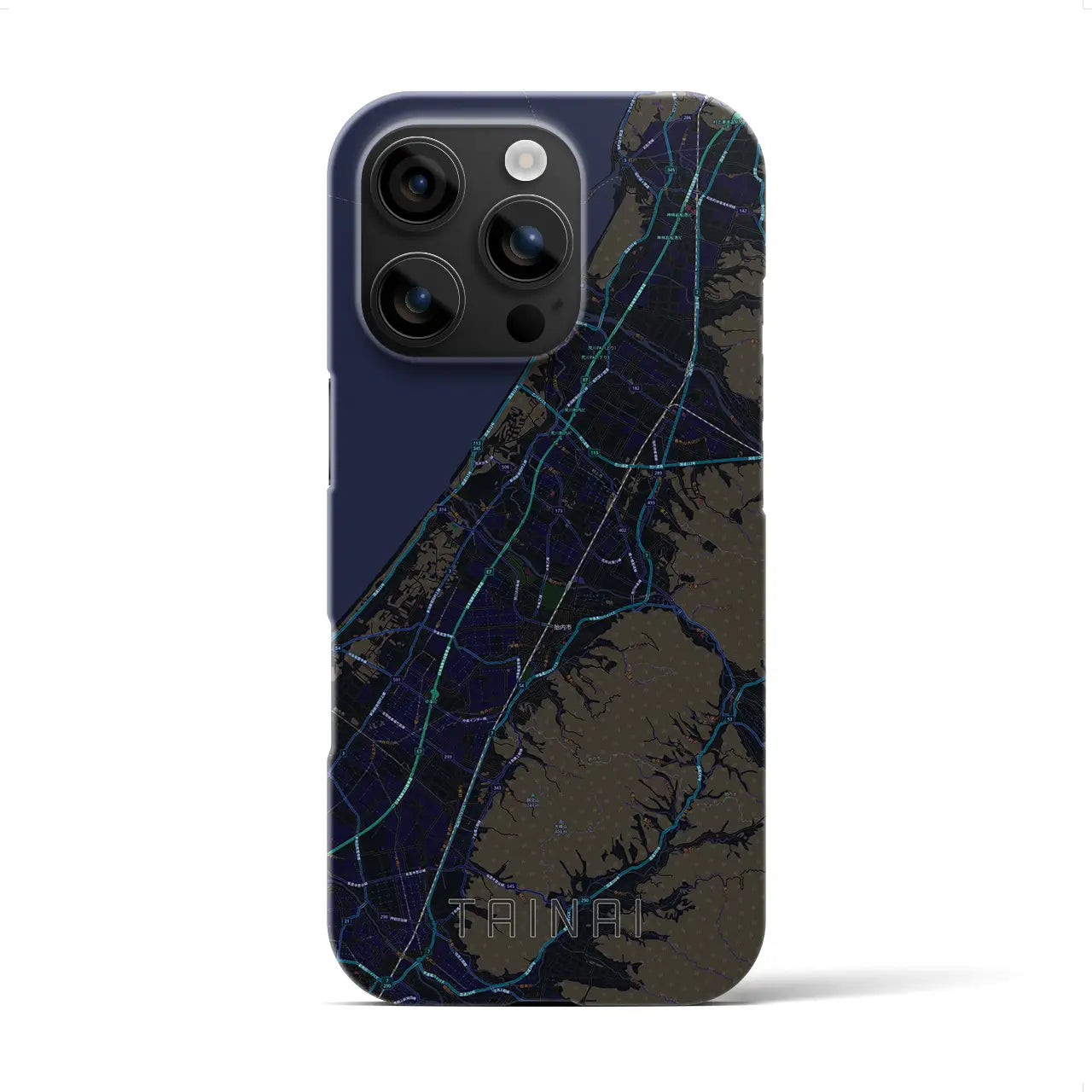 【胎内(新潟県)】地図柄iPhoneケース(バックカバータイプ)
